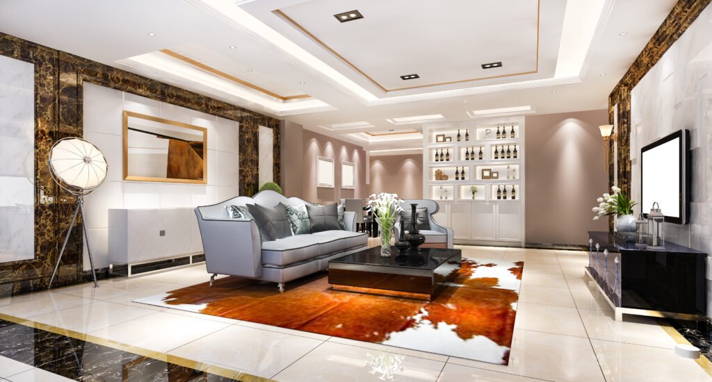 Living room interior in dubai