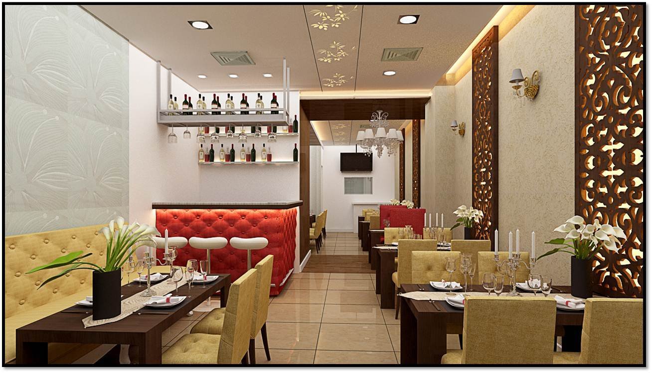Restaurant interior design in Dubai